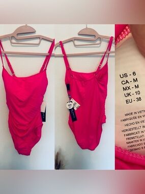 La Blanca Hot Pink One-Piece Swimsuit